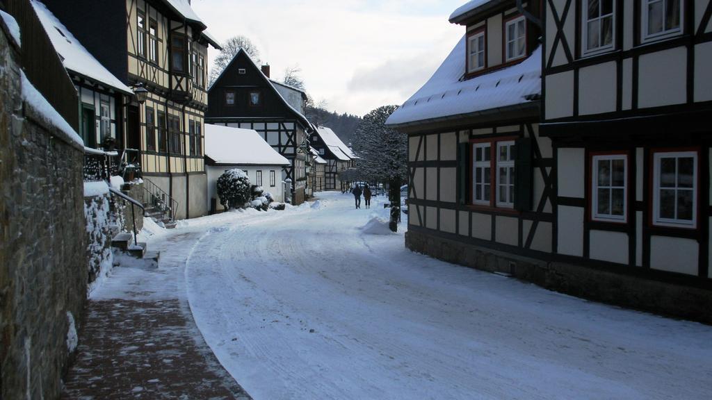 Harz Stolberg Ferienwohnung Esterno foto